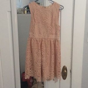Francescas light pink dress size small like new